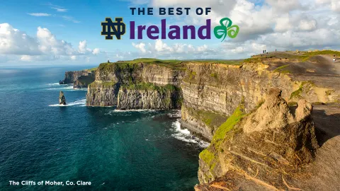 Tourism Ireland Now Official International Travel Destination of Notre Dame Athletics